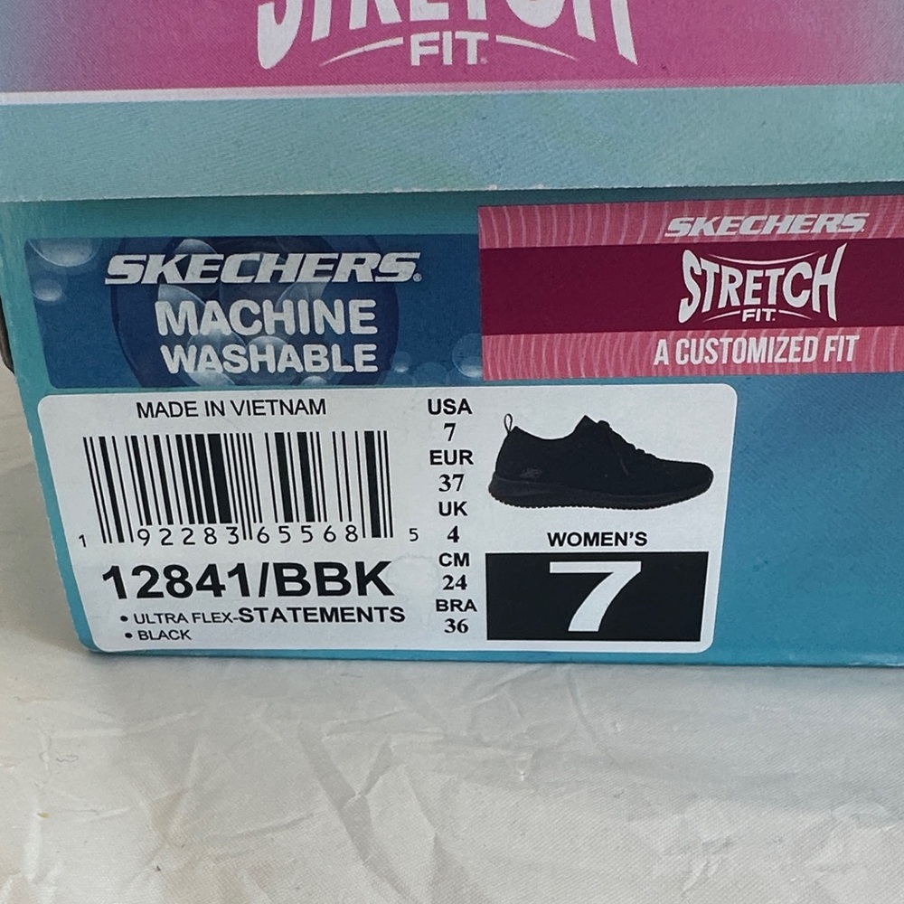 Skechers Black Stretch Fit Sneakers - Picture 6 of 6